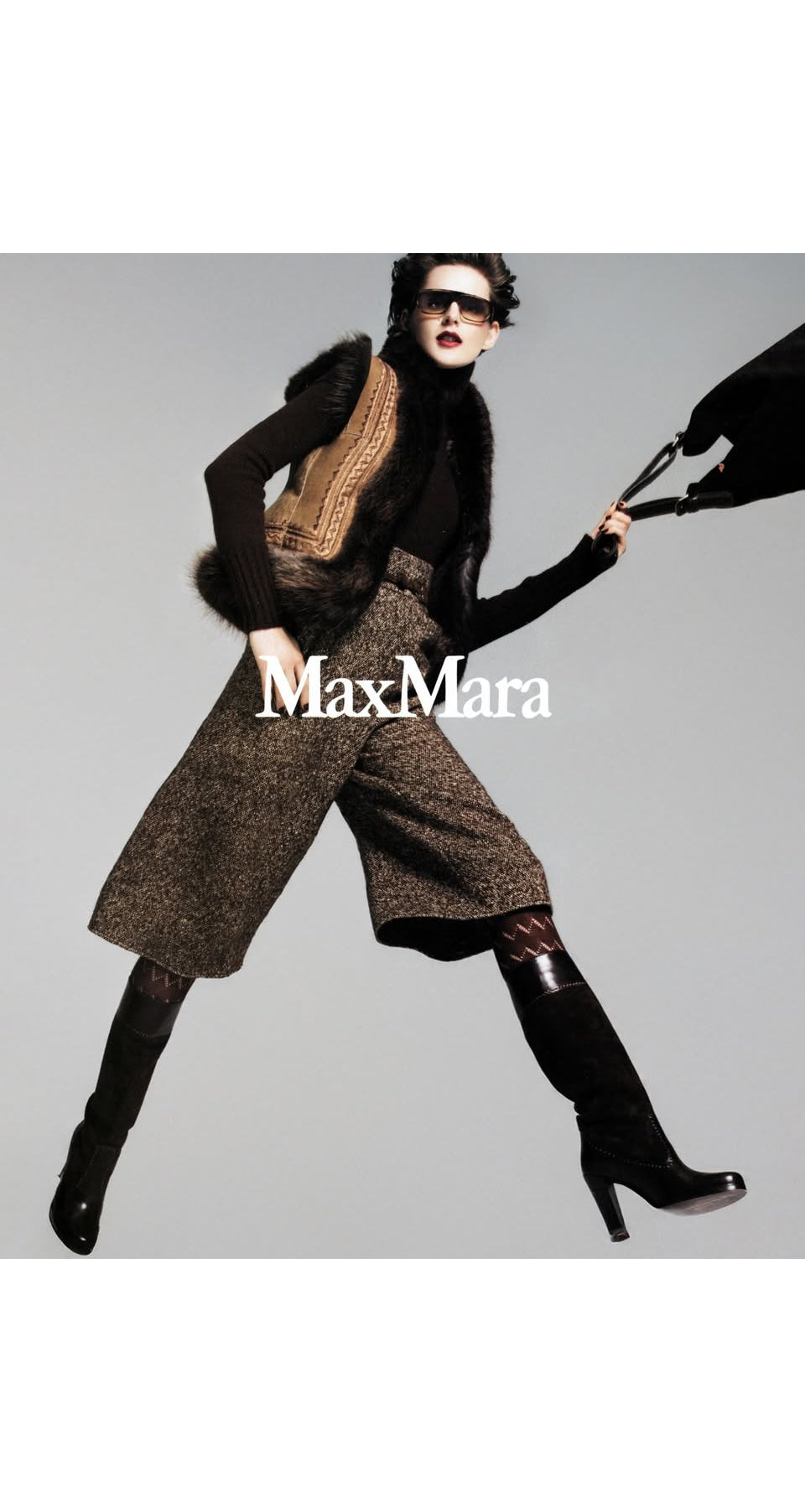 2002-03 F/W Brown Wool & Mohair Tweed Culottes