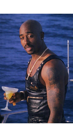 1990s "Safe Sex" Black Nylon Cross-Back Utility Vest