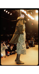 1984-85 F/W Draped Wool Double-Breasted Dress