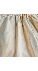 1980s Embroidered Cream Cotton Top & Skirt Set