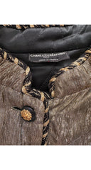 1979-80 F/W Gold Silk Lamé Braided Trim Jacket