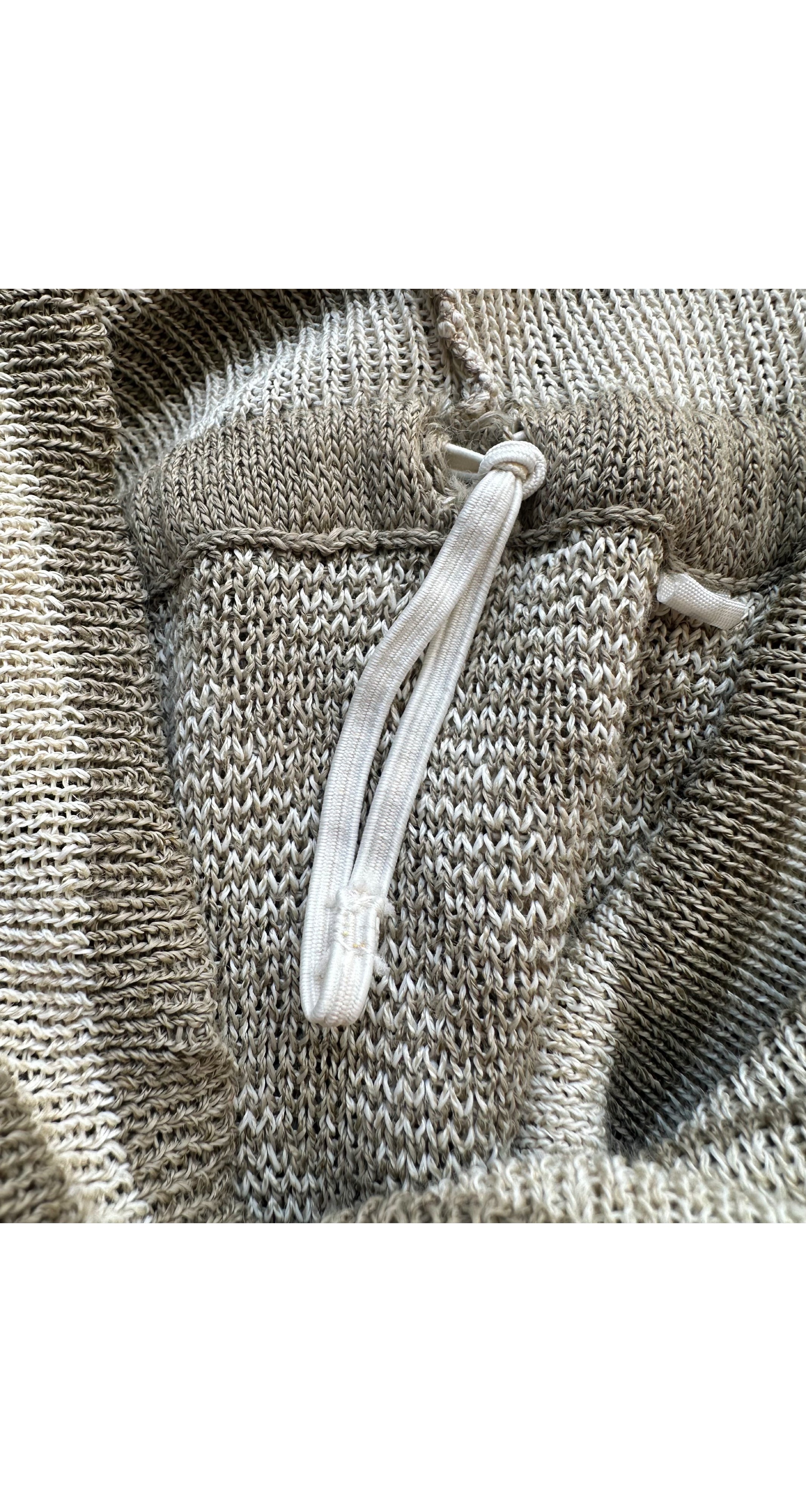 1984 S/S Striped Linen Knit Convertible Tube Dress