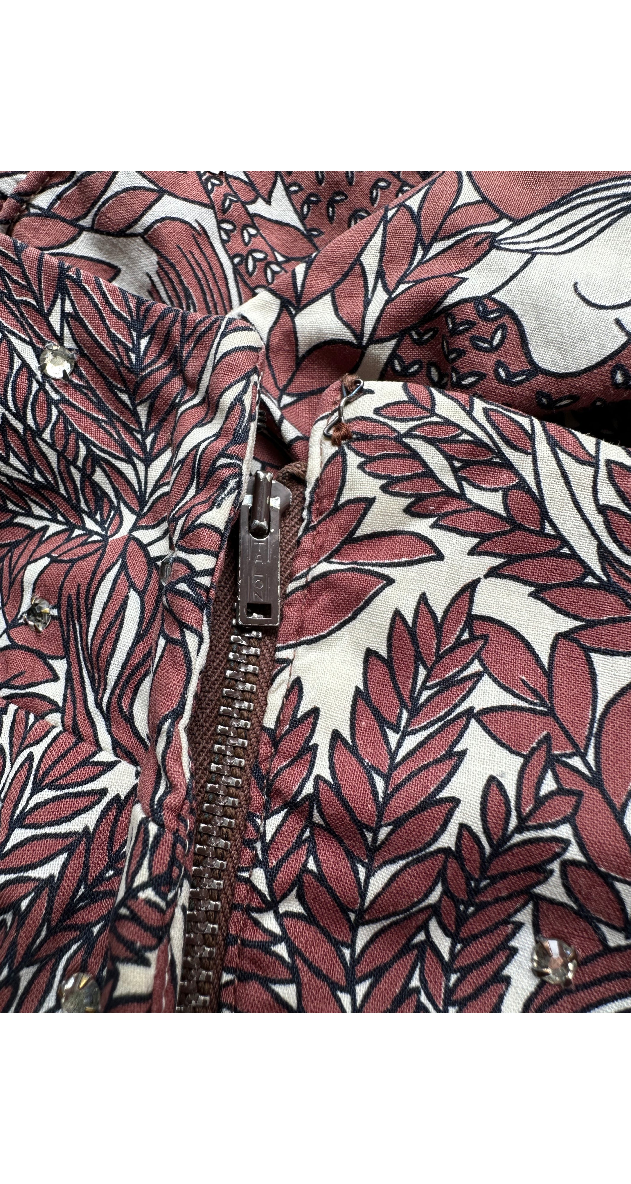 1950s Harvest Novelty Print Cotton Fit & Flare Dress