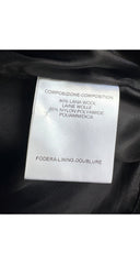 2004 Pre-Fall Black Wool Laser Cut Mermaid Skirt