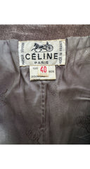 1970s Horsebit Gray Suede Snap-Up Vest