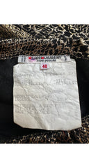 1986-87 F/W Gold Metallic Snake Print One-Shoulder Top