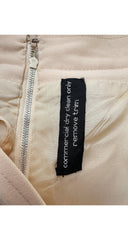 1970s Beige Wool Gabardine Wide-Leg Trousers