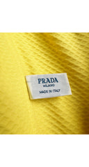 1992 S/S Yellow Cotton Piqué Halter Bustier Top