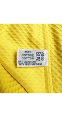 1992 S/S Yellow Cotton Piqué Halter Bustier Top