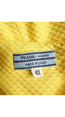 1992 S/S Yellow Cotton Piqué Halter Bustier Top