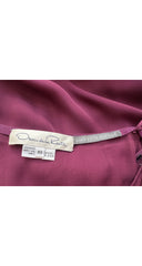 2004-05 F/W Burgundy Silk Chiffon Petal Evening Skirt