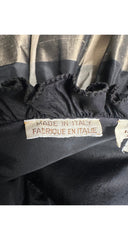 1982 S/S Plaid Silk Taffeta Bustier Party Dress