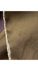 1950s Deity Print Olive & Aubergine Silk Twill Scarf