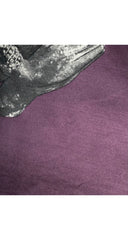 1950s Deity Print Olive & Aubergine Silk Twill Scarf