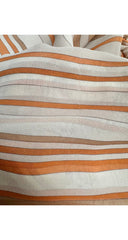 2001 S/S NWT Striped Silk Chiffon Tie-Neck Dress
