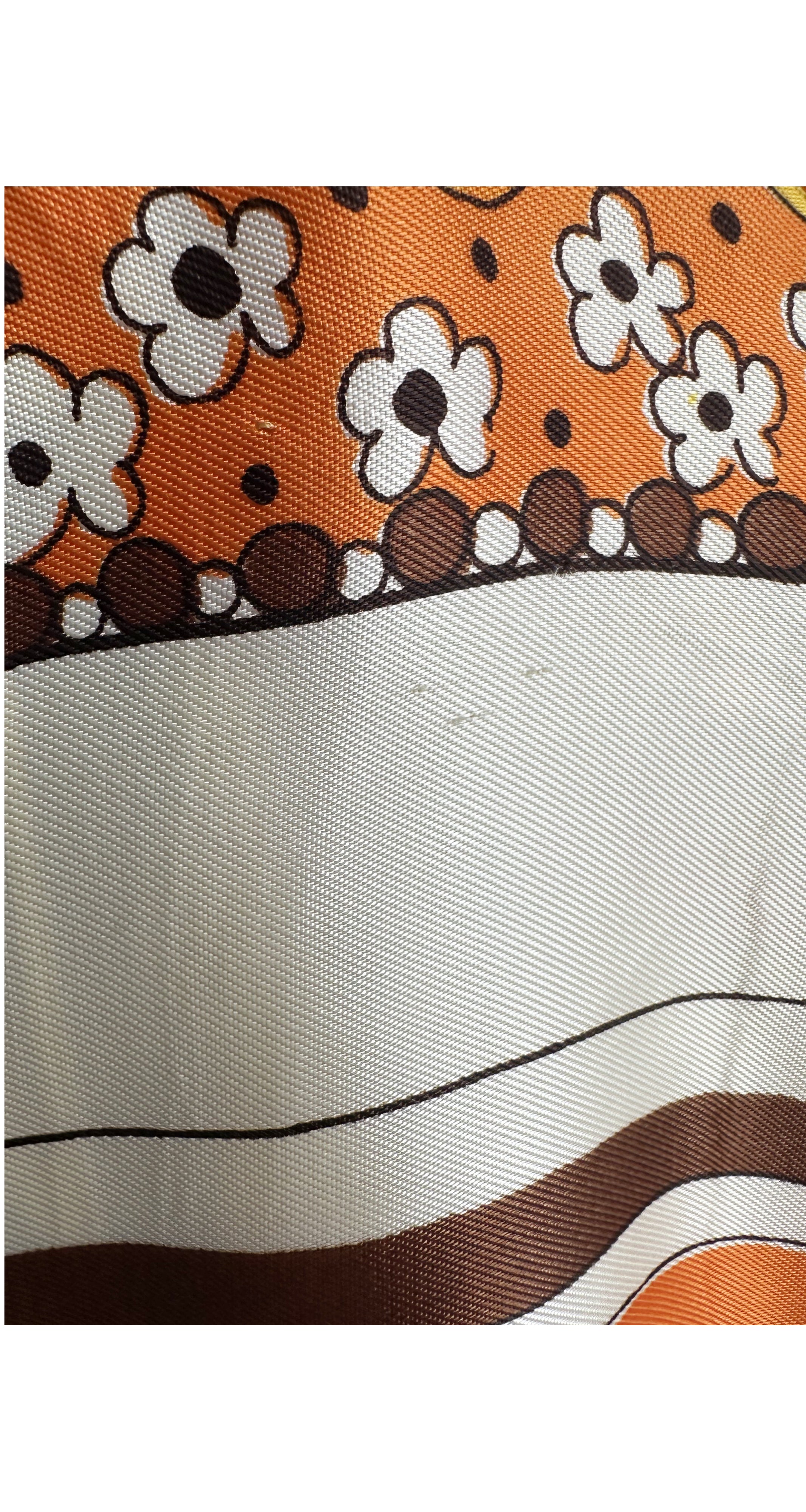 1960s Horse Scenic Print Twill Shift Dress