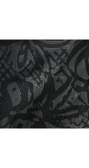 1997-98 F/W Black Fruit Print Flocked Velvet Cotton Blouse