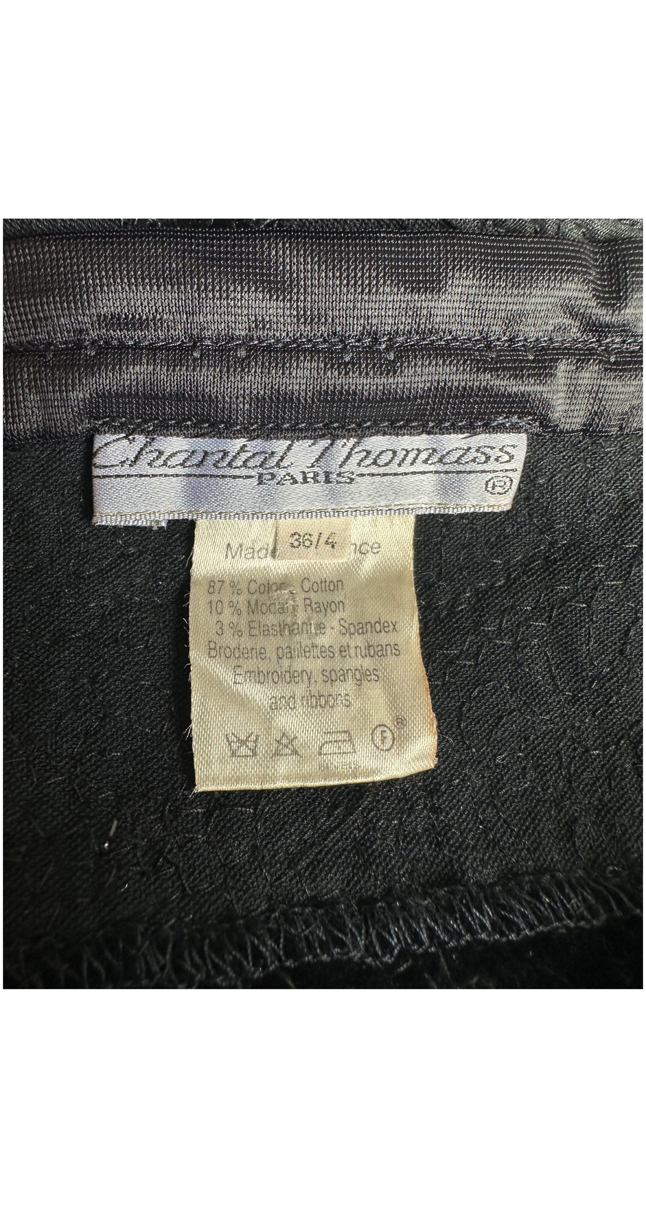 1992-93 F/W Harlequin Sequin & Ribbon Bustier Top