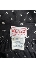 1986 S/S Black & White Dotted Cotton Jersey Dress