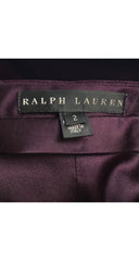 2000s Dark Purple Cotton Velvet Flared Trousers
