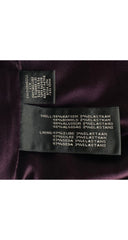 2000s Dark Purple Cotton Velvet Flared Trousers