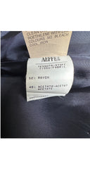 1990s Navy Asymmetrical Jagged Hem Mini Skirt