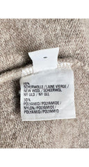 1970s Logo Taupe Mélange Wool Turtleneck Sweater