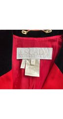 1993-94 F/W Red Wool & Black Velvet Cavalry Jacket