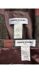 2000s Plaid Tweed Wool Tailored Skirt Suit