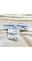 1989-90 F/W Ecru Wool Jersey Draped Skirt