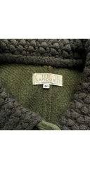 1970s Olive Green Plaid Wool Cape & Skirt Set