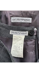 1997-98 F/W Gray Wool Asymmetrical Maxi Skirt Suit