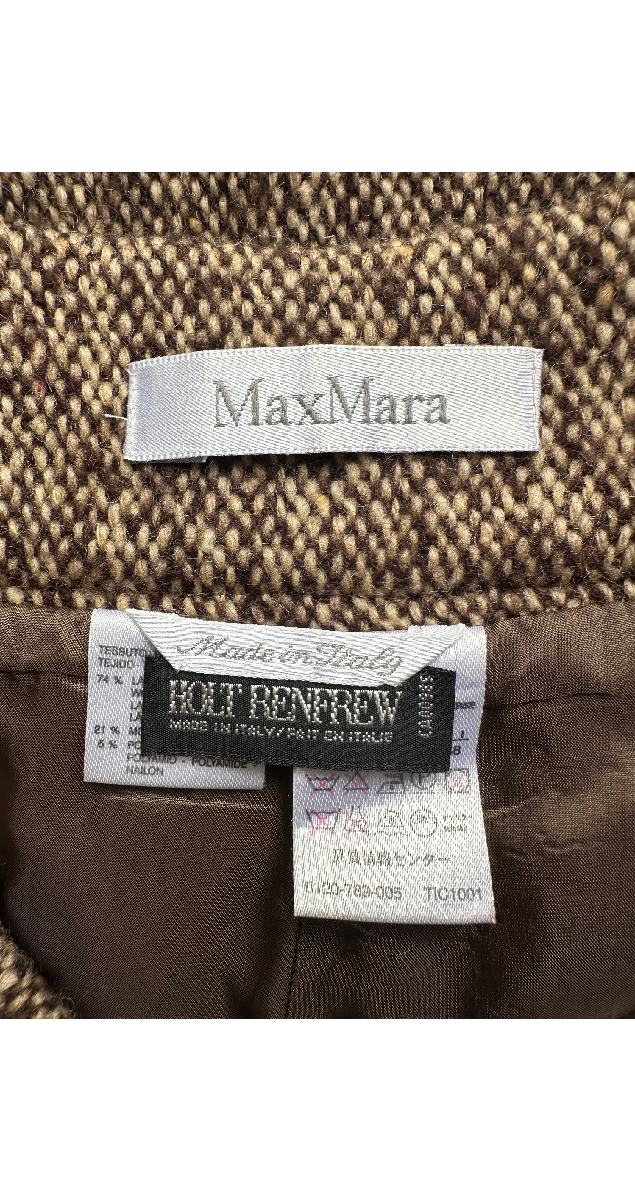 2002-03 F/W Brown Wool & Mohair Tweed Culottes