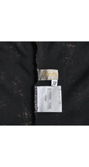 1980s Neoclassical Print Gold & Black Cotton Jersey Skirt Set
