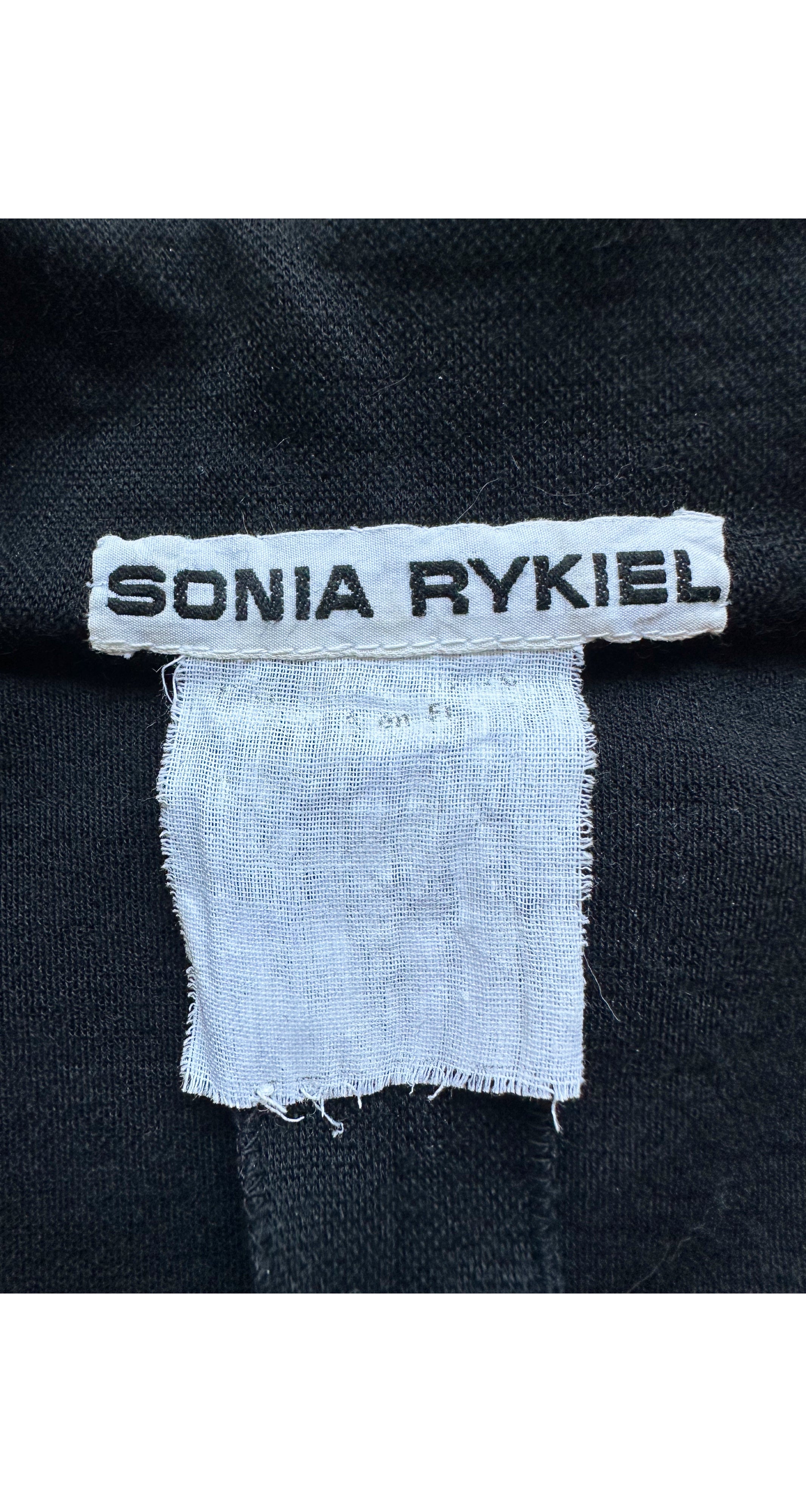 1979-80 F/W Black Wool Jersey Long Sleeve Jumpsuit
