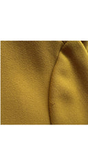 1989-90 F/W Mustard Wool & Black Velvet Skirt Suit