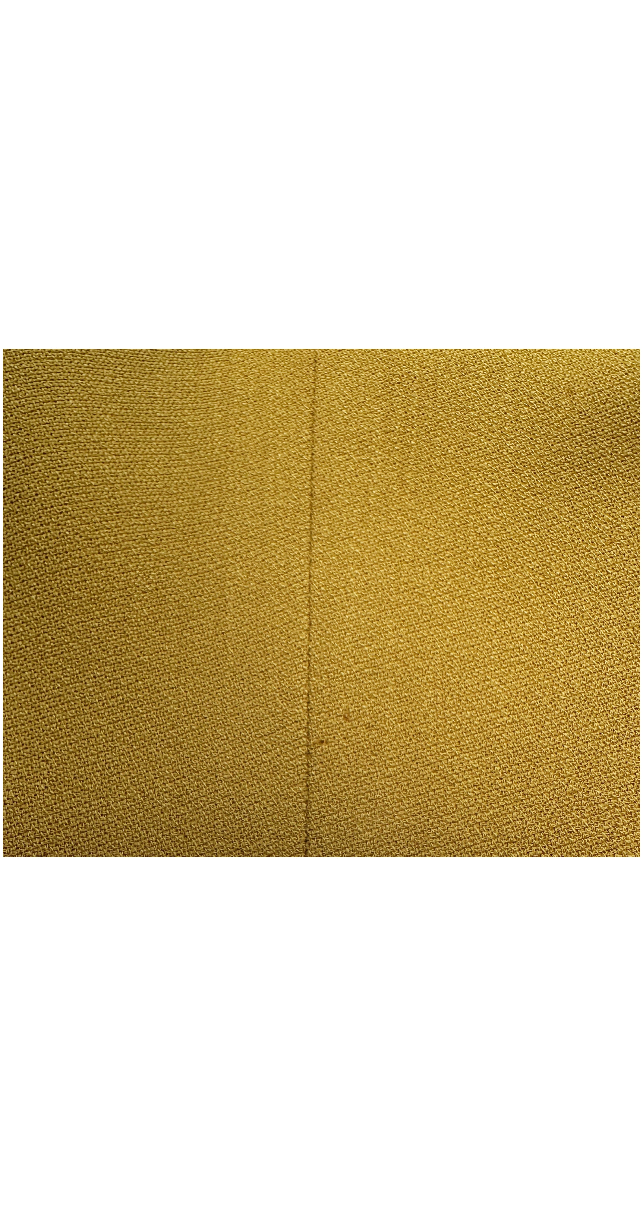 1989-90 F/W Mustard Wool & Black Velvet Skirt Suit