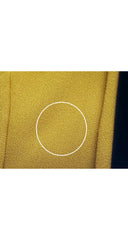 1989-90 F/W Mustard Wool & Black Velvet Skirt Suit