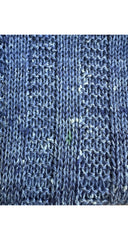 1970s Logo Blue Marled Wool Drawstring Sweater