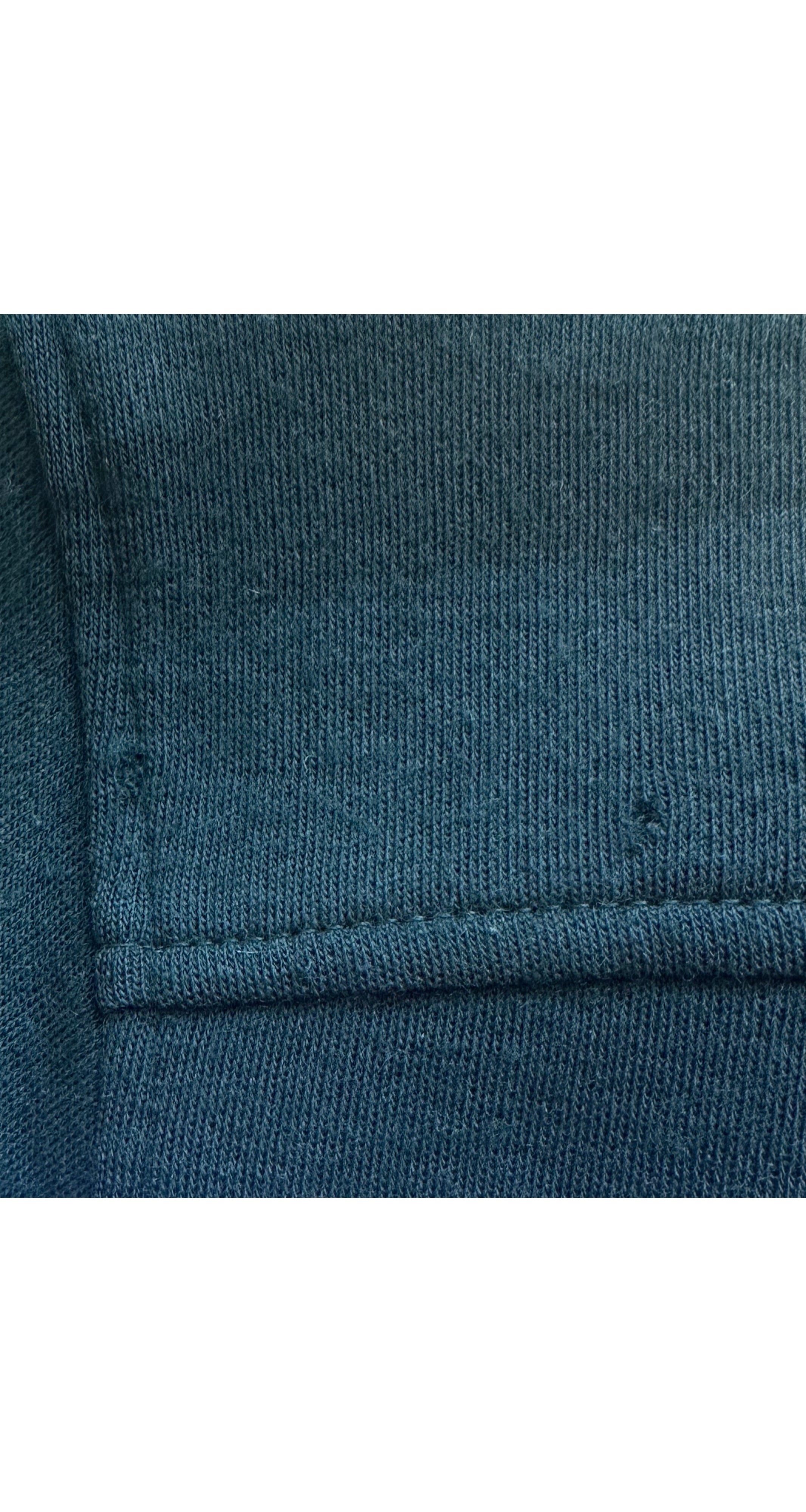 1970s Dark Green Wool Jersey Shirt Dress