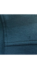 1970s Dark Green Wool Jersey Shirt Dress