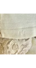 1950s Ivory Soutache Lace Wool Cardigan Sweater