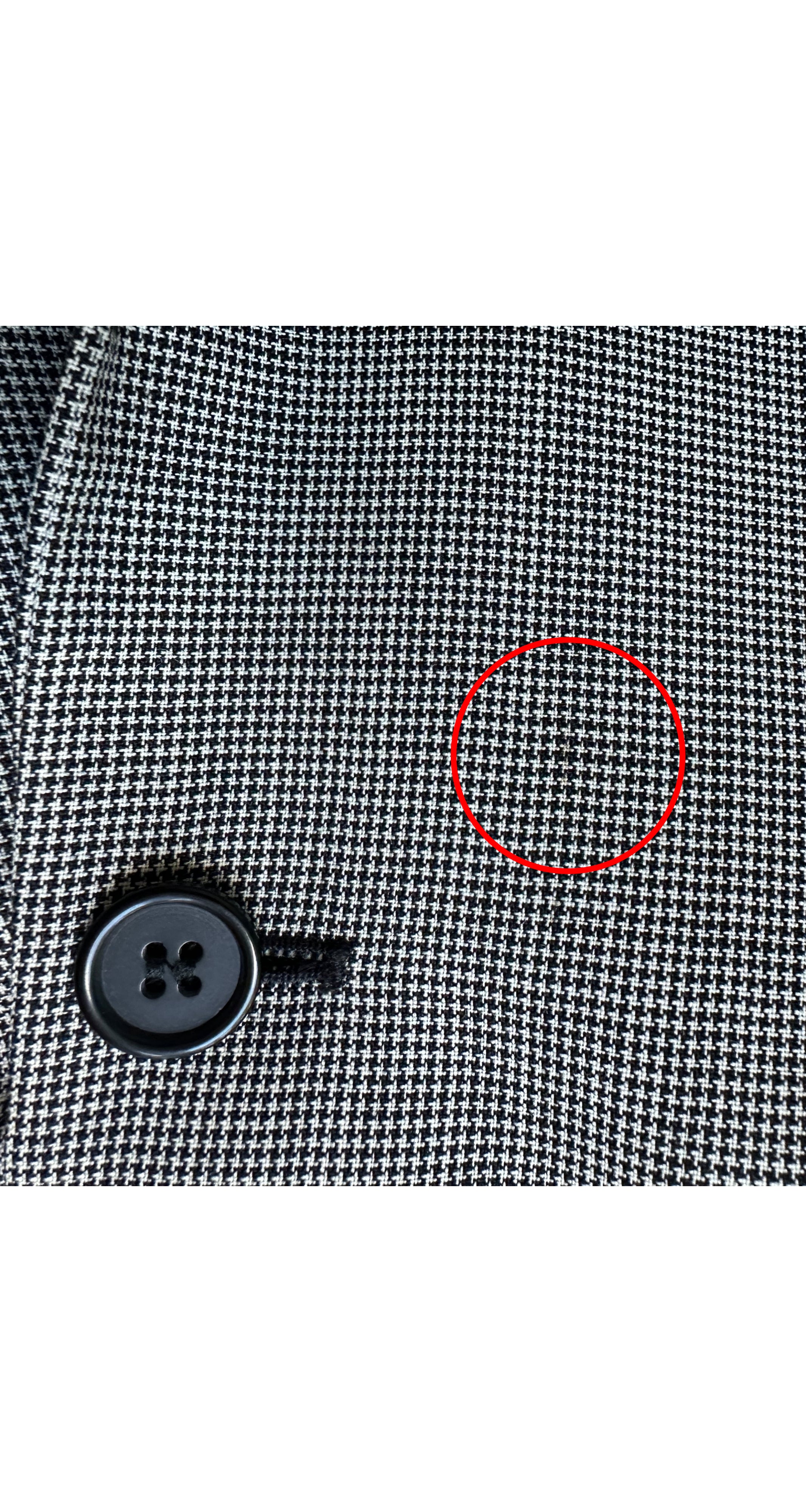 1998 S/S "Untitled" Men's Spliced Pinstripe & Houndstooth Wool Blazer