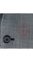 1998 S/S "Untitled" Men's Spliced Pinstripe & Houndstooth Wool Blazer