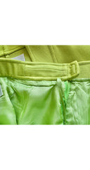 1991 S/S Lime Green Wool Skirt Suit