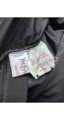 1983 Black Ruched Halter One-Piece Swimsuit