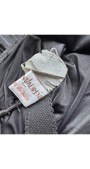 1983 Black Ruched Halter One-Piece Swimsuit