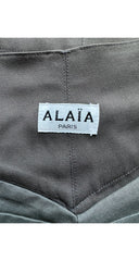 1984 S/S Taupe Cut-Out Wrap Skirt & Sweater Set