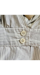 1996 S/S NWT Striped Silk Plunge Neck Dress