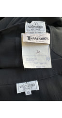 1994-95 F/W Black Silk Chiffon Lace Angel Sleeve Set